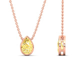 Load image into Gallery viewer, 3-carat-bezel-pear-water-drop-vivid-yellow-solitaire-pendant-in-rose-gold-fdpd10538pegvyellowangle2-3.00ct-nl-rg_3b88984c-49fb-486f-a27b-b5c636298499.jpg?v=1787819661