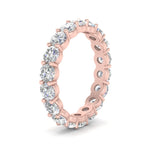 Load image into Gallery viewer, 0.50 To 5 Ctw Eternity Lab Diamond Round Ring For Women 14K Gold
