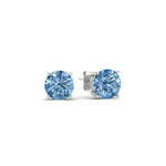 Load image into Gallery viewer, 3-carat-fancy-color-lab-grown-round-vivid-blue-stud-earrings-in-white-gold-fdear10411rogvblueangle1-3.00ct-nl-wg.jpg?v=1786968027