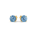 Load image into Gallery viewer, 3-carat-fancy-color-lab-grown-round-vivid-blue-stud-earrings-in-yellow-gold-fdear10411rogvblueangle3-3.00ct-nl-yg.jpg?v=1786968027