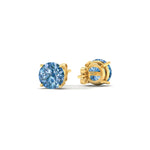 Load image into Gallery viewer, 3-carat-fancy-color-lab-grown-round-vivid-blue-stud-earrings-in-yellow-gold-fdear10411rogvblueangle4-3.00ct-nl-yg.jpg?v=1786968027
