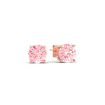 Load image into Gallery viewer, Fancy Lab Colored Diamond Round Cut Stud Earring
