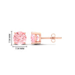 Load image into Gallery viewer, Fancy Lab Colored Diamond Round Cut Stud Earring