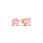 Load image into Gallery viewer, Fancy Lab Colored Diamond Round Cut Stud Earring