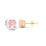 Load image into Gallery viewer, Fancy Lab Colored Diamond Round Cut Stud Earring