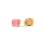 Load image into Gallery viewer, 3-carat-fancy-color-lab-grown-round-vivid-pink-stud-earrings-in-yellow-gold-fdear10411rogvpinkangle4-3.00ct-nl-yg.jpg?v=1786968027