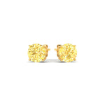 Load image into Gallery viewer, 3-carat-fancy-color-lab-grown-round-vivid-yellow-stud-earrings-in-yellow-gold-fdear10411rogvyellowangle3-3.00ct-nl-yg.jpg?v=1786968026