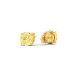 Load image into Gallery viewer, 3-carat-fancy-color-lab-grown-round-vivid-yellow-stud-earrings-in-yellow-gold-fdear10411rogvyellowangle4-3.00ct-nl-yg.jpg?v=1786968027