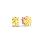 Load image into Gallery viewer, 3-carat-oval-cut-vivid-yellow-diamond-stud-earrings-in-rose-gold-fdear10411ovgvyellowangle1-3.00ct-nl-rg.jpg