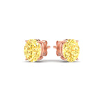 Load image into Gallery viewer, 3-carat-oval-cut-vivid-yellow-diamond-stud-earrings-in-rose-gold-fdear10411ovgvyellowangle3-3.00ct-nl-rg.jpg