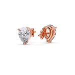Load image into Gallery viewer, Fancy Colored Diamond Pear Shaped Stud Earring