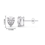Load image into Gallery viewer, Fancy Colored Diamond Pear Shaped Stud Earring