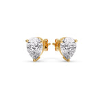 Load image into Gallery viewer, Fancy Colored Diamond Pear Shaped Stud Earring