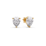 Load image into Gallery viewer, Fancy Colored Diamond Pear Shaped Stud Earring
