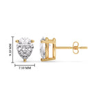 Load image into Gallery viewer, Fancy Colored Diamond Pear Shaped Stud Earring