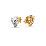 Load image into Gallery viewer, Fancy Colored Diamond Pear Shaped Stud Earring