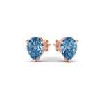 Load image into Gallery viewer, 3-carat-vivid-blue-pear-cut-3-prong-earring-in-rose-gold-fdear10411peblueangle3-3.00ct-nl-rg.jpg