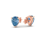 Load image into Gallery viewer, 3-carat-vivid-blue-pear-cut-3-prong-earring-in-rose-gold-fdear10411peblueangle4-3.00ct-nl-rg.jpg
