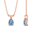 Load image into Gallery viewer, Color Lab Fancy Pear Shaped Diamond Solitaire Pendant