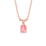 Load image into Gallery viewer, Color Lab Fancy Pear Shaped Diamond Solitaire Pendant