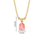 Load image into Gallery viewer, Color Lab Fancy Pear Shaped Diamond Solitaire Pendant