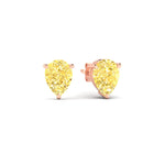 Load image into Gallery viewer, 3-carat-vivid-yellow-pear-cut-3-prong-earring-in-rose-gold-fdear10411peyellowangle1-3.00ct-nl-rg.jpg
