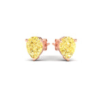 Load image into Gallery viewer, 3-carat-vivid-yellow-pear-cut-3-prong-earring-in-rose-gold-fdear10411peyellowangle3-3.00ct-nl-rg.jpg