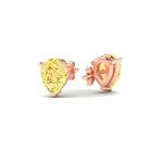 Load image into Gallery viewer, 3-carat-vivid-yellow-pear-cut-3-prong-earring-in-rose-gold-fdear10411peyellowangle4-3.00ct-nl-rg.jpg