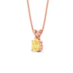Load image into Gallery viewer, Color Lab Fancy Pear Shaped Diamond Solitaire Pendant