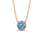Load image into Gallery viewer, 3-ct-fancy-lab-grown-round-vived-blue-bezel-stone-pendant-in-rose-gold-fdpd10538rogvblueangle1-3.00ct-nl-rg.jpg?v=1785906888