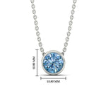 Load image into Gallery viewer, 3-ct-fancy-lab-grown-round-vived-blue-bezel-stone-pendant-in-white-gold-fdpd10538rogvblueangle1-3.00ct-nl-wg-hw.jpg?v=1785906888