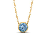 Load image into Gallery viewer, 3-ct-fancy-lab-grown-round-vived-blue-bezel-stone-pendant-in-yellow-gold-fdpd10538rogvblueangle1-3.00ct-nl-yg.jpg?v=1785906888
