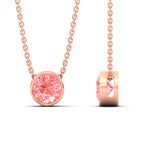 Load image into Gallery viewer, 3-ct-fancy-lab-grown-round-vived-pink-bezel-stone-pendant-in-rose-gold-fdpd10538rogvpinkangle3-3.00ct-nl-rg.jpg?v=1785906888