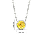Load image into Gallery viewer, 3-ct-fancy-lab-grown-round-vived-yellow-bezel-stone-pendant-in-white-gold-fdpd10538rogvyellowangle1-3.00ct-nl-wg-hw.jpg?v=1785906888