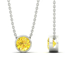 Load image into Gallery viewer, 3-ct-fancy-lab-grown-round-vived-yellow-bezel-stone-pendant-in-white-gold-fdpd10538rogvyellowangle3-3.00ct-nl-wg.jpg?v=1785906888