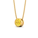 Load image into Gallery viewer, 3-ct-fancy-lab-grown-round-vived-yellow-bezel-stone-pendant-in-yellow-gold-fdpd10538rogvyellowangle2-3.00ct-nl-yg.jpg?v=1785906887