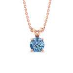 Load image into Gallery viewer, 3-ct-four-prong-fancy-lab-grown-round-vived-blue-stone-pendant-in-rose-gold-fdpd8469rogvblueangle1-3.00ct-nl-rg_651cb5a8-0b5a-4ed4-aaa6-40829a47fda2.jpg?v=1786080007