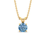 Load image into Gallery viewer, 3-ct-four-prong-fancy-lab-grown-round-vived-blue-stone-pendant-in-yellow-gold-fdpd8469rogvblueangle1-3.00ct-nl-yg_44f9cfd0-b4a5-4df2-a04e-c8cabc2b8527.jpg?v=1786080007
