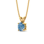 Load image into Gallery viewer, 3-ct-four-prong-fancy-lab-grown-round-vived-blue-stone-pendant-in-yellow-gold-fdpd8469rogvblueangle2-3.00ct-nl-yg_629b526c-275f-4b25-8521-3b72665144c2.jpg?v=1786080007