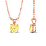 Load image into Gallery viewer, 3-ct-four-prong-fancy-lab-grown-round-vived-yellow-stone-pendant-in-rose-gold-fdpd8469rogvyellowangle3-3.00ct-nl-rg_3a2760c4-4dd8-4082-b52b-5caa1a0b80a7.jpg?v=1786080303