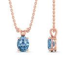 Load image into Gallery viewer, 3-ct-oval-shaped-fancy-lab-grown-vived-blue-stone-pendant-in-rose-gold-fdpd8469ovgvblueangle3-3.00ct-nl-rg.jpg