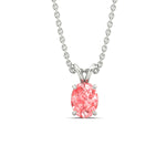 Load image into Gallery viewer, 3-ct-oval-shaped-fancy-lab-grown-vived-pink-stone-pendant-in-white-gold-fdpd8469ovgvpinkangle1-3.00ct-nl-wg.jpg
