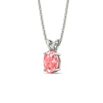 Load image into Gallery viewer, 3-ct-oval-shaped-fancy-lab-grown-vived-pink-stone-pendant-in-white-gold-fdpd8469ovgvpinkangle2-3.00ct-nl-wg.jpg