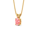 Load image into Gallery viewer, 3-ct-oval-shaped-fancy-lab-grown-vived-pink-stone-pendant-in-yellow-gold-fdpd8469ovgvpinkangle2-3.00ct-nl-yg.jpg