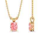 Load image into Gallery viewer, 3-ct-oval-shaped-fancy-lab-grown-vived-pink-stone-pendant-in-yellow-gold-fdpd8469ovgvpinkangle3-3.00ct-nl-yg.jpg