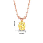 Load image into Gallery viewer, 3-ct-oval-shaped-fancy-lab-grown-vived-yellow-stone-pendant-in-rose-gold-fdpd8469ovgvyellowangle1-3.00ct-nl-rg-hw.jpg