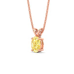 Load image into Gallery viewer, 3-ct-oval-shaped-fancy-lab-grown-vived-yellow-stone-pendant-in-rose-gold-fdpd8469ovgvyellowangle2-3.00ct-nl-rg.jpg