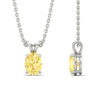 Load image into Gallery viewer, 3-ct-oval-shaped-fancy-lab-grown-vived-yellow-stone-pendant-in-white-gold-fdpd8469ovgvyellowangle3-3.00ct-nl-wg.jpg
