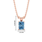 Load image into Gallery viewer, 3-ct-radiant-cut-fancy-lab-grown-vived-blue-solitaire-necklace-in-rose-gold-fdpd8469ragvblueangle1-3.00ct-nl-rg-hw.jpg
