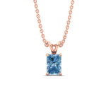 Load image into Gallery viewer, 3-ct-radiant-cut-fancy-lab-grown-vived-blue-solitaire-necklace-in-rose-gold-fdpd8469ragvblueangle1-3.00ct-nl-rg.jpg